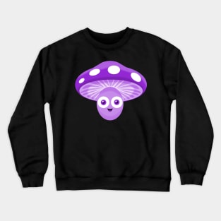 Purple Mushroom Crewneck Sweatshirt